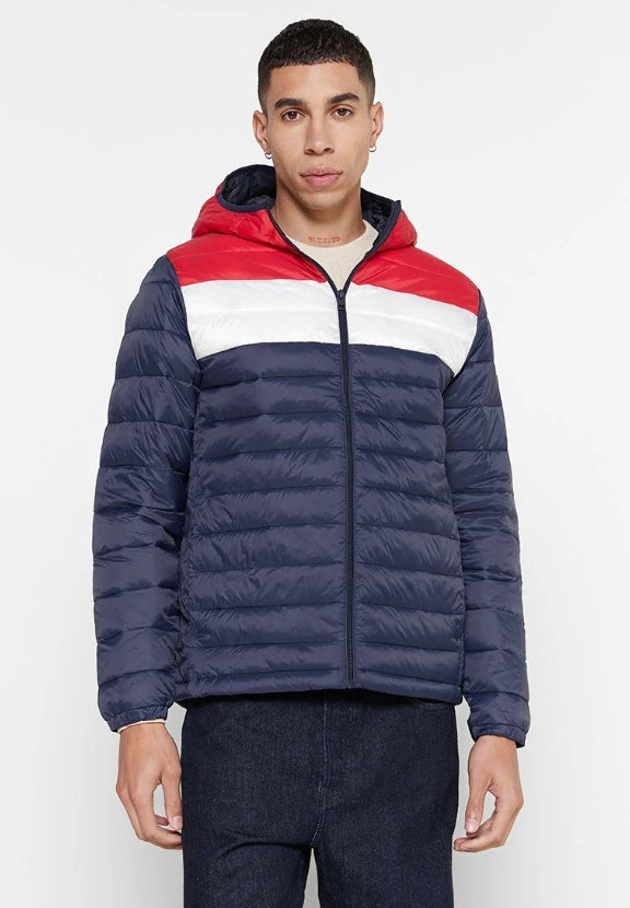 Geacă bărbați matlasată Jack & Jones – culoare Bleumarin